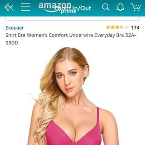 Pink Bra 34c NWT